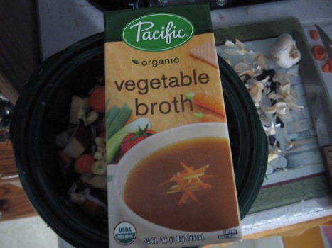 Organic vegetable broth, whole container to increase flavor
